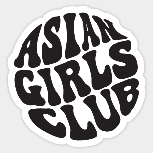 Asian Girls Club Sticker